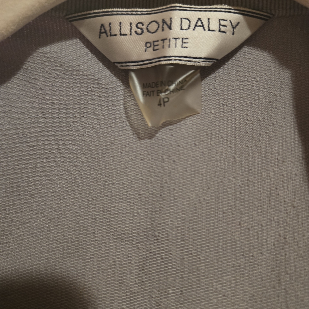 Allison Daley Petite Light Gray Jacket